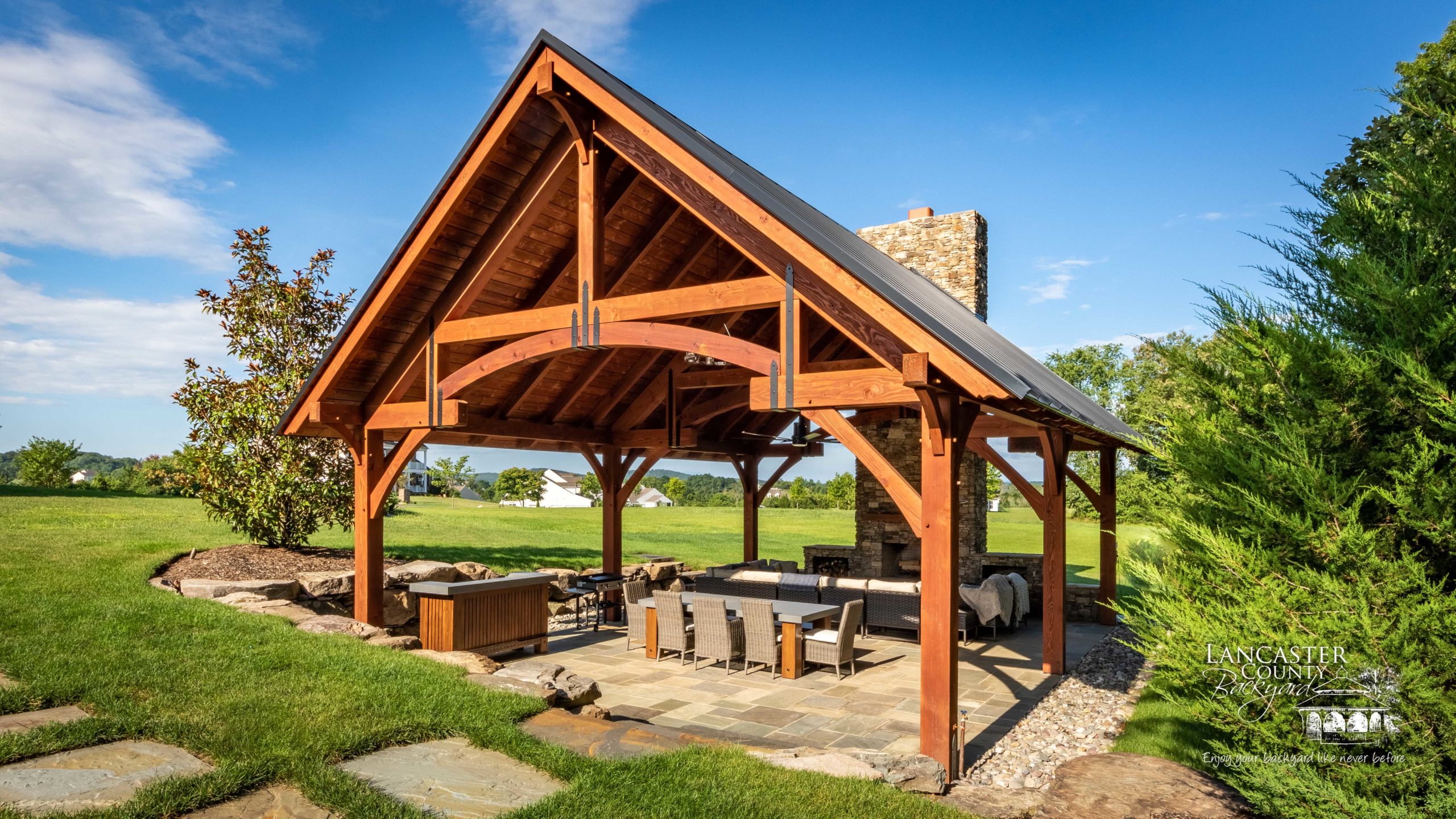 Enhancing your outdoor dining experience with upscale pavilions